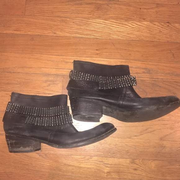 Leather Ankle Boots - Picture 1 of 12